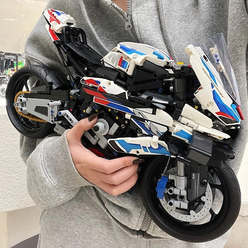 BMW 1000RR motorcycle sports car (42130) motorcycle building block series, 1920pcs, racing model set, 2025 adult model car set, holiday gift - perfect 1:1 replica compatible with LEGO