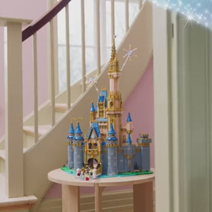 Disney's new castle (43222) Disney building block series, 4837pcs, castle model set, 2025 adult model set, holiday gift - perfect 1:1 replica compatible with LEGO