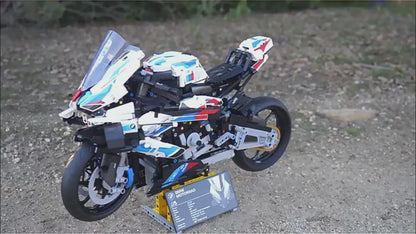 BMW 1000RR motorcycle sports car (42130) motorcycle building block series, 1920pcs, racing model set, 2025 adult model car set, holiday gift - perfect 1:1 replica compatible with LEGO