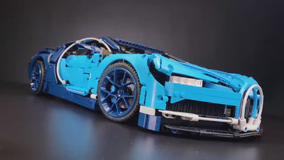 Bugatti sports car (42083) car building block series, 3599pcs, racing model set, 2025 adult model car set, holiday gift - perfect 1:1 replica compatible with LEGO