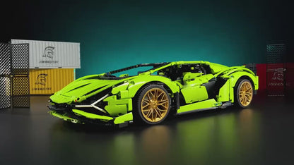 Lamborghini sports car (42115) car building block series, 3696 pcs, racing model kit, 2025 adult model car kit, holiday gift - perfect 1:1 replica compatible with LEGO