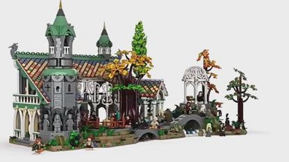 The Lord of the Rings Valley Castle (10316): The Lord of the Rings movie building block series, 6167pcs, castle model kit, 2025 adult model kit, holiday gift - perfect 1:1 replica compatible with LEGO