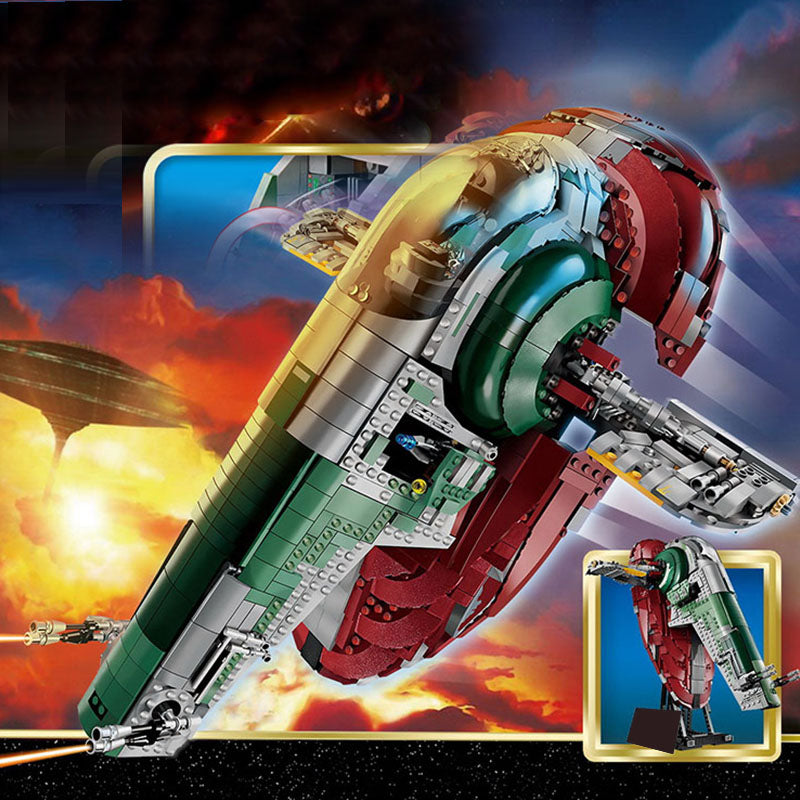 Star Wars Slave spacecraft (75060) interstellar building block series, 1996 pieces, spaceship model kit, 2025 adult model fighter set, holiday gift - perfect 1:1 replica compatible with LEGO